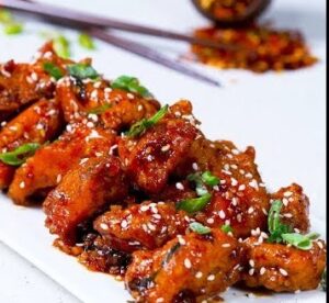 Deep Fried Chicken with Honey Chilli